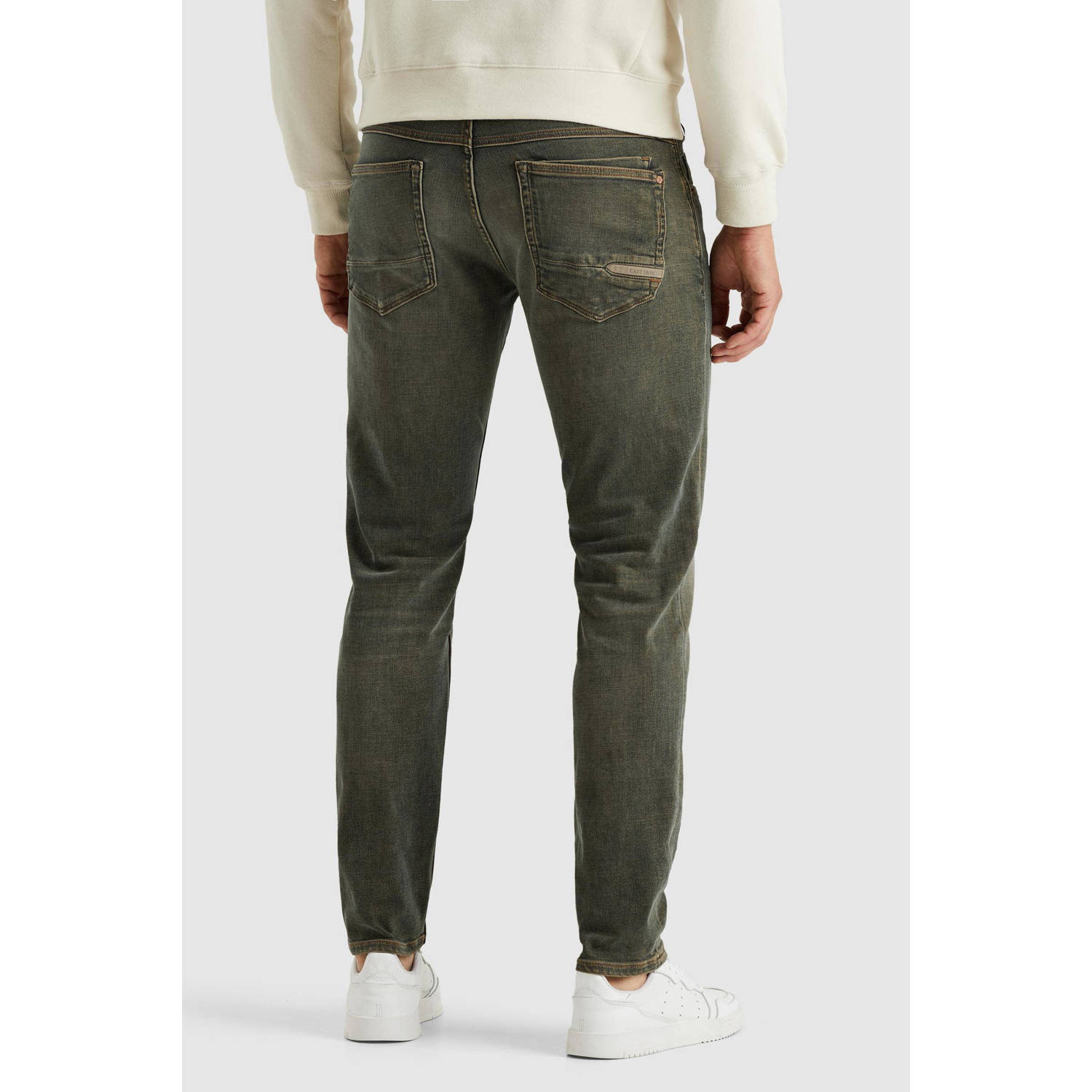 Cast Iron SHIFTBACK tapered regular fit jeans grijsgroen