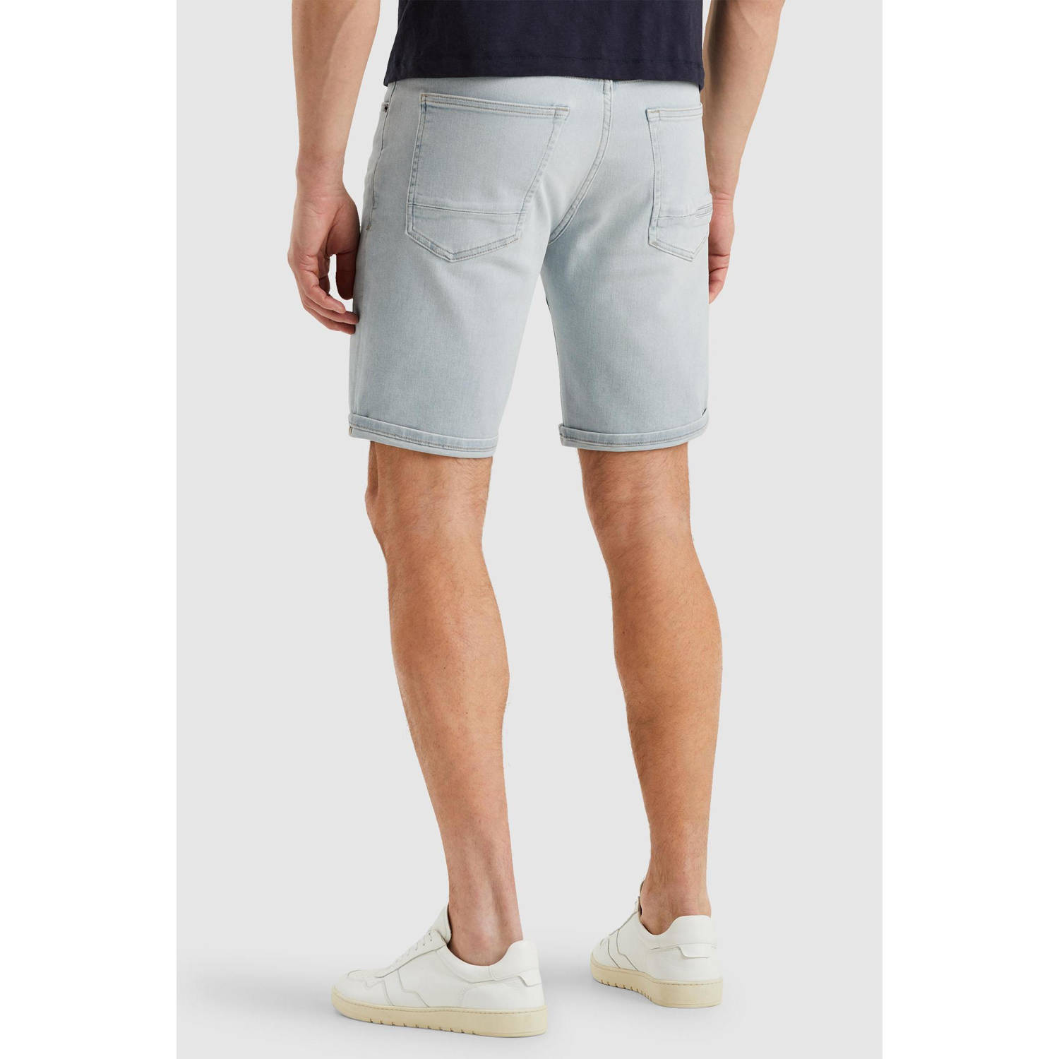 Cast Iron regular denim short lichtblauw
