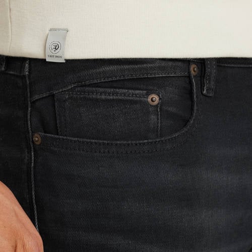 Cast Iron SHIFTBACK tapered regular fit jeans night coal black afbeelding