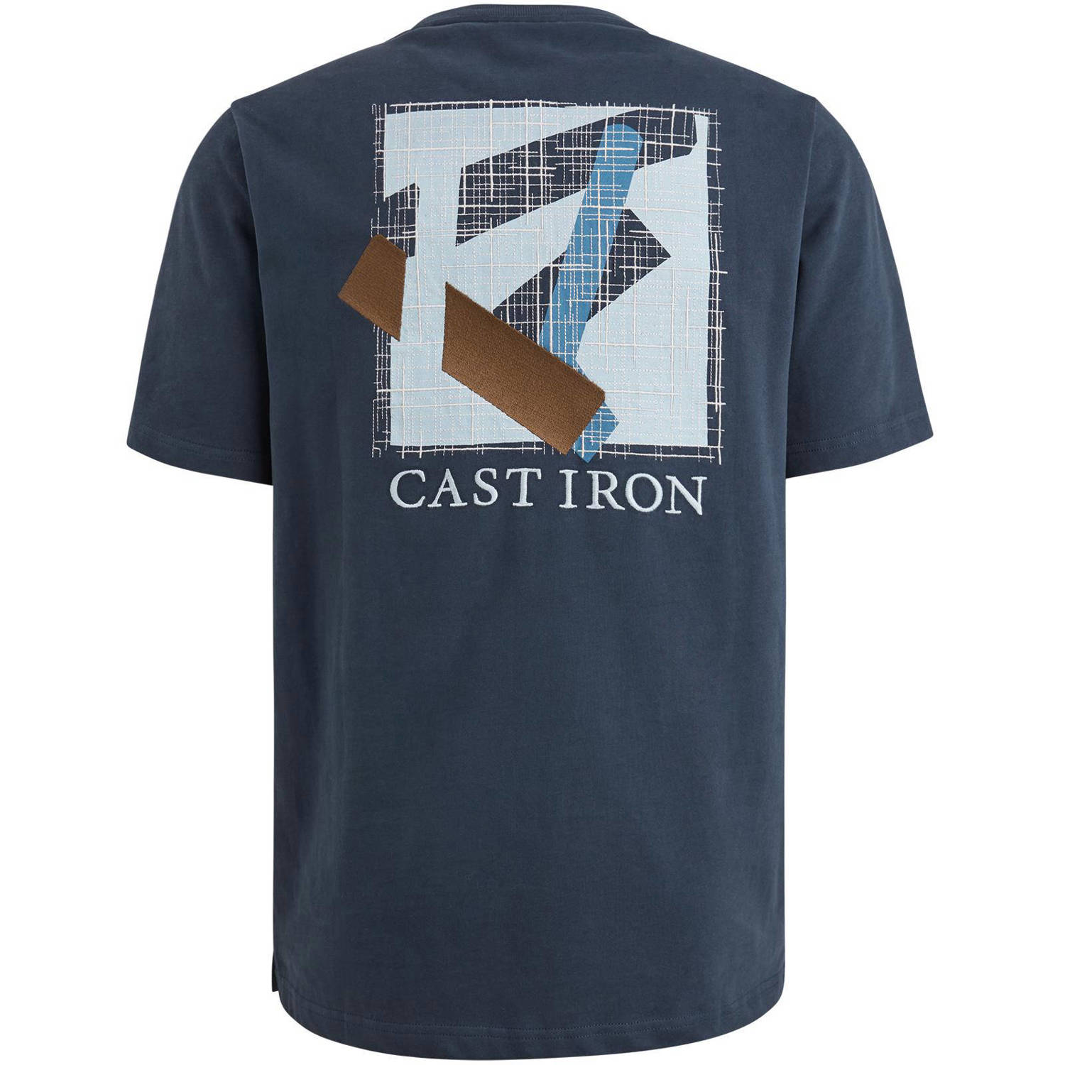 Cast Iron T-shirt donkerblauw