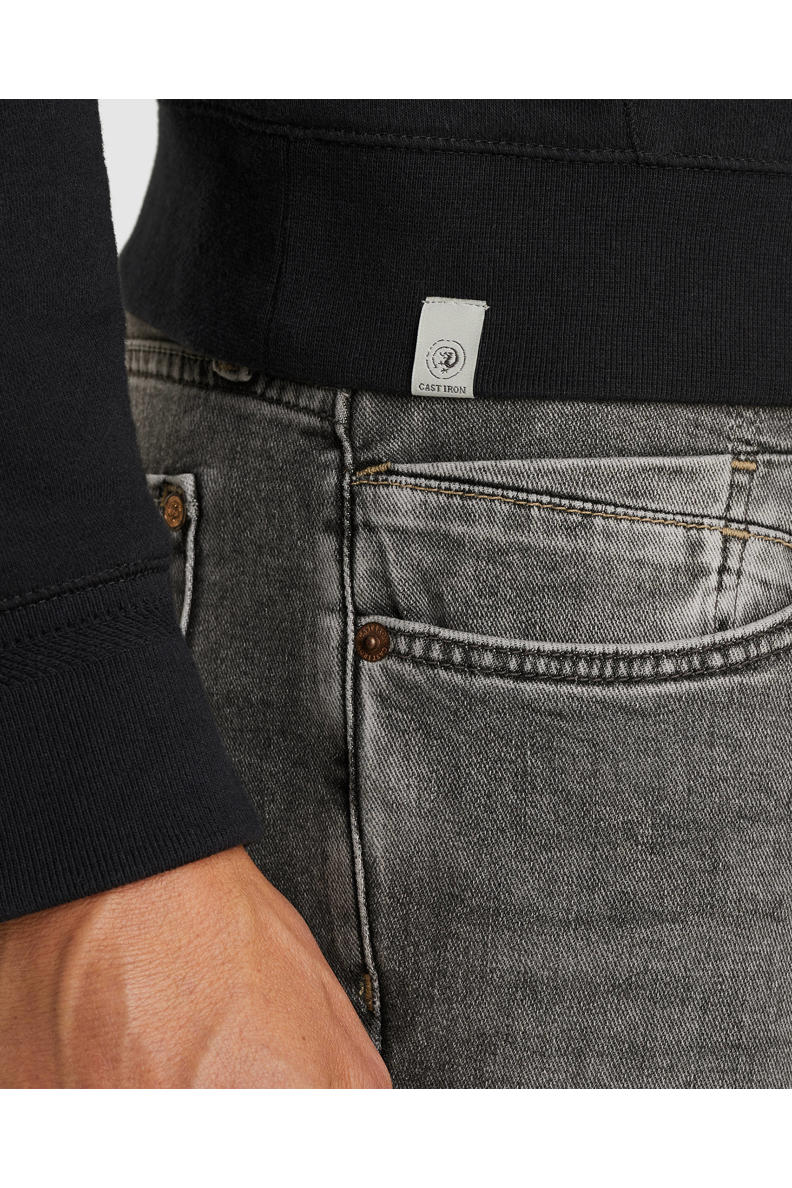Cast Iron RISER slim fit jeans medium coal grey | wehkamp