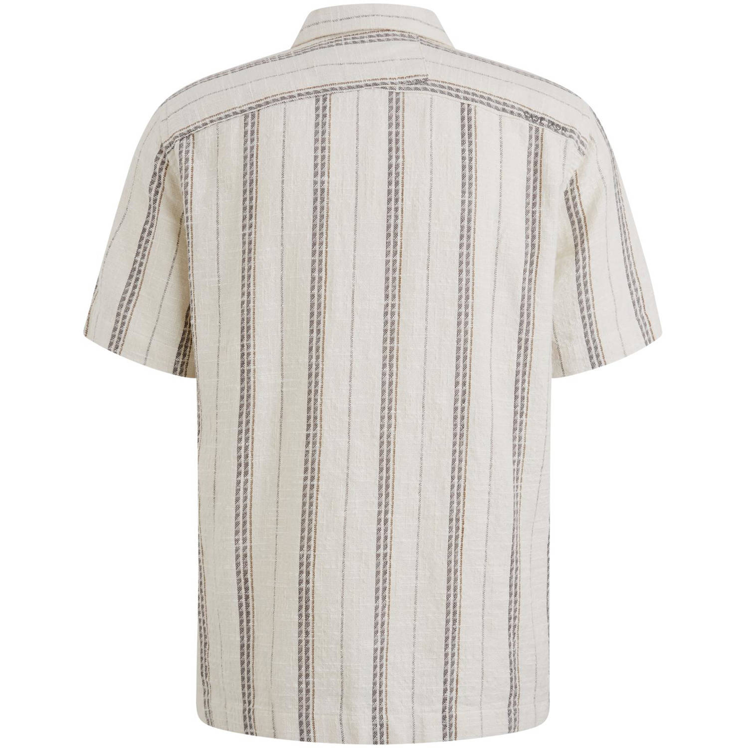 Cast Iron casual overhemd met textuur wit