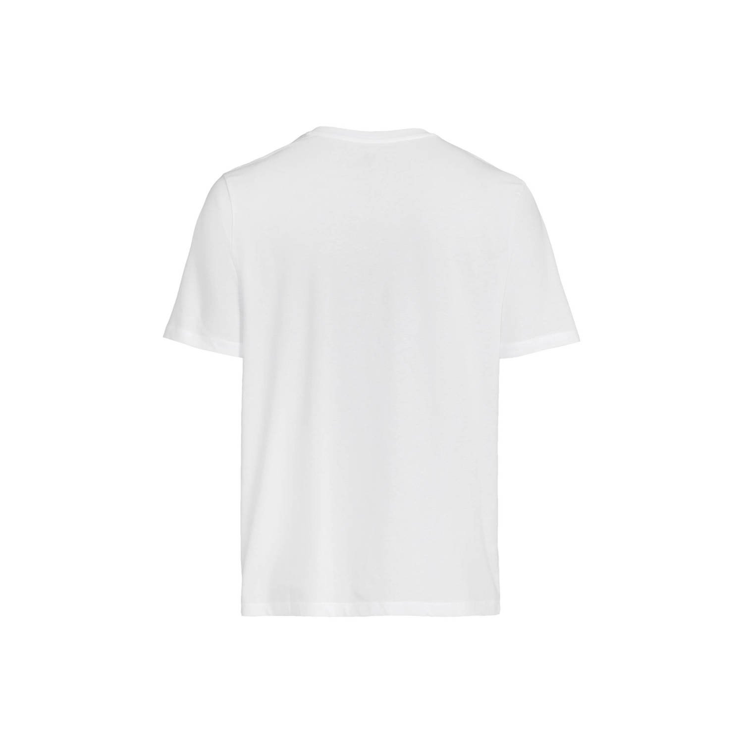 anytime T-shirt met V-hals wit