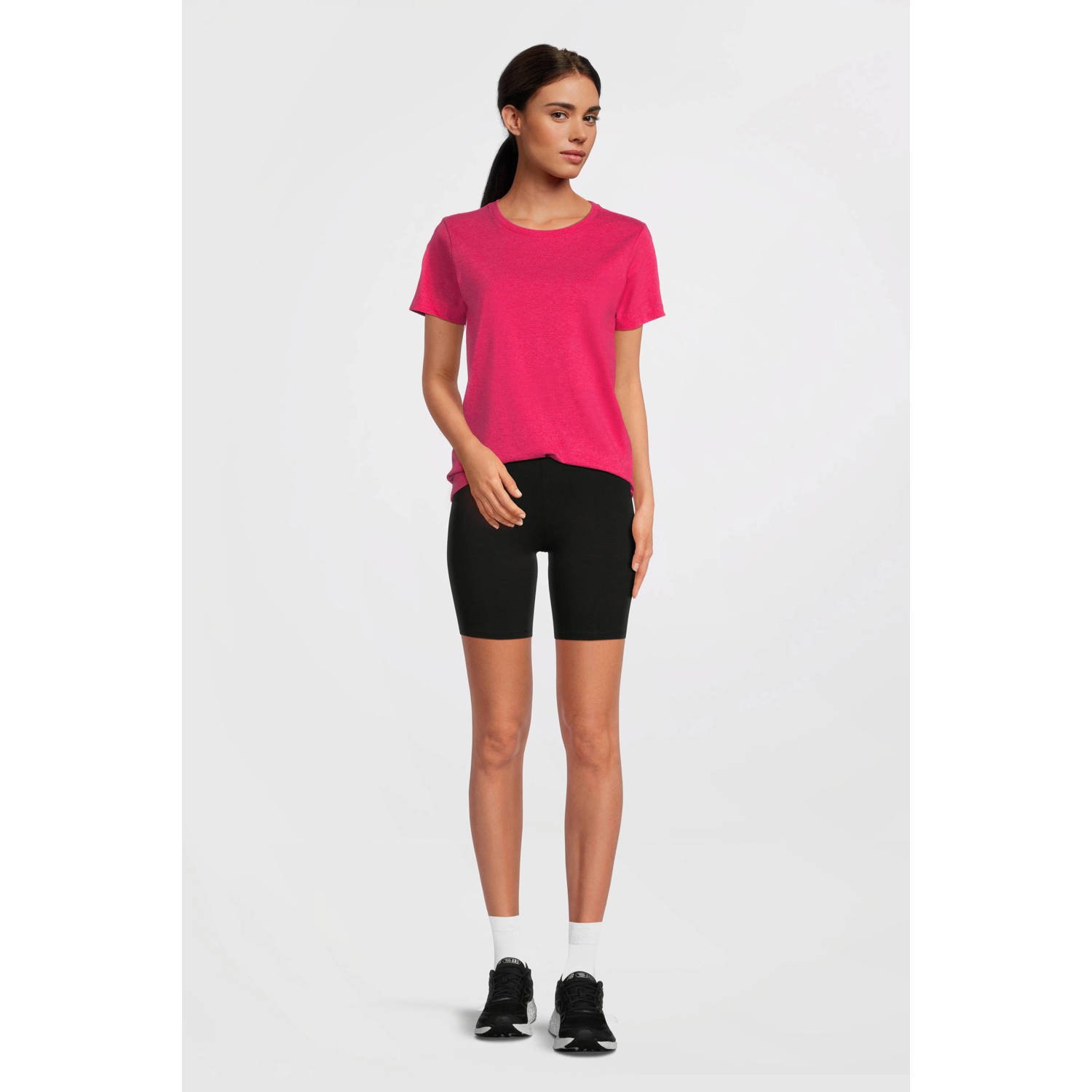 anytime T-shirt roze melange
