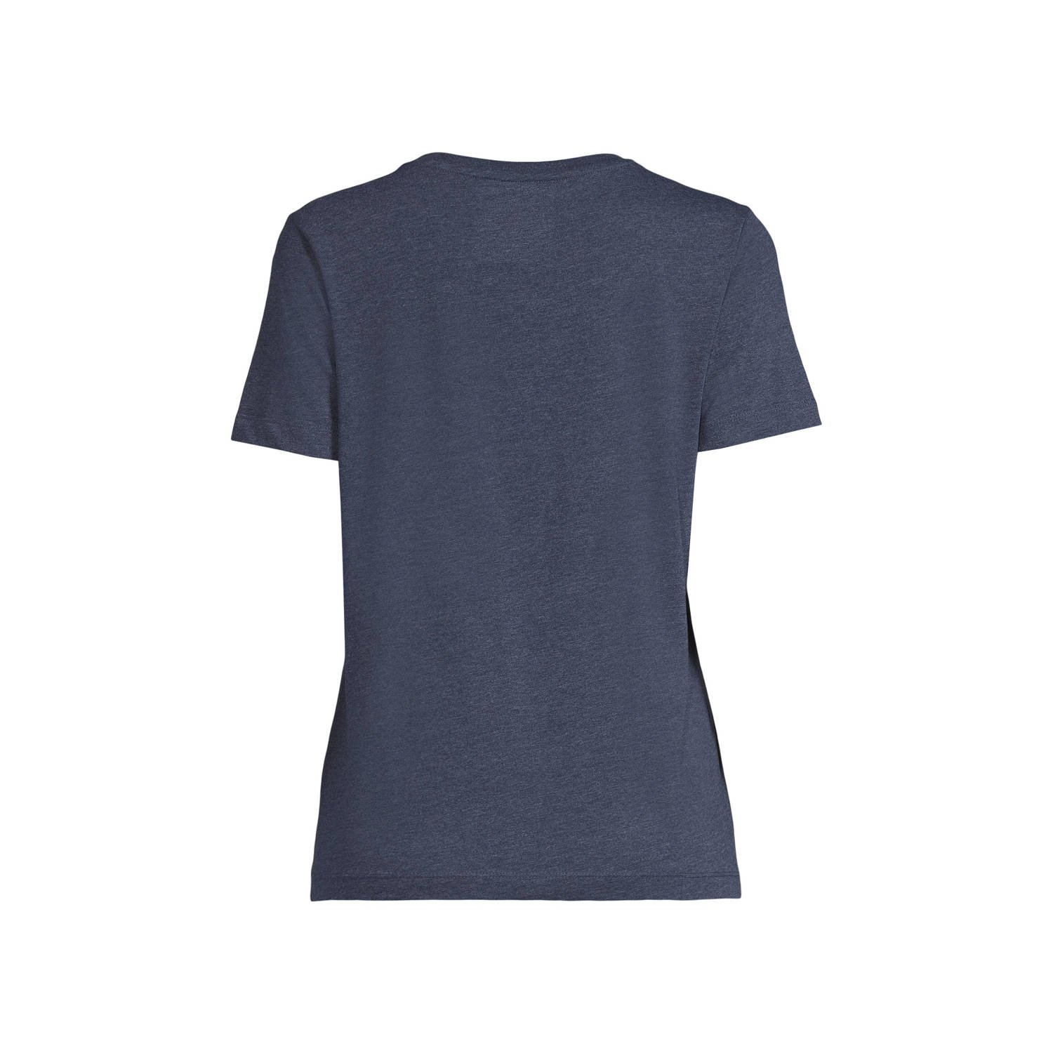 anytime T-shirt donkerblauw melange