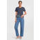 Anytime T-shirt donkerblauw melange