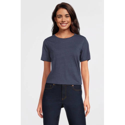 anytime T-shirt donkerblauw melange afbeelding