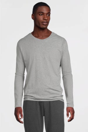 regular T-shirt grijs melange