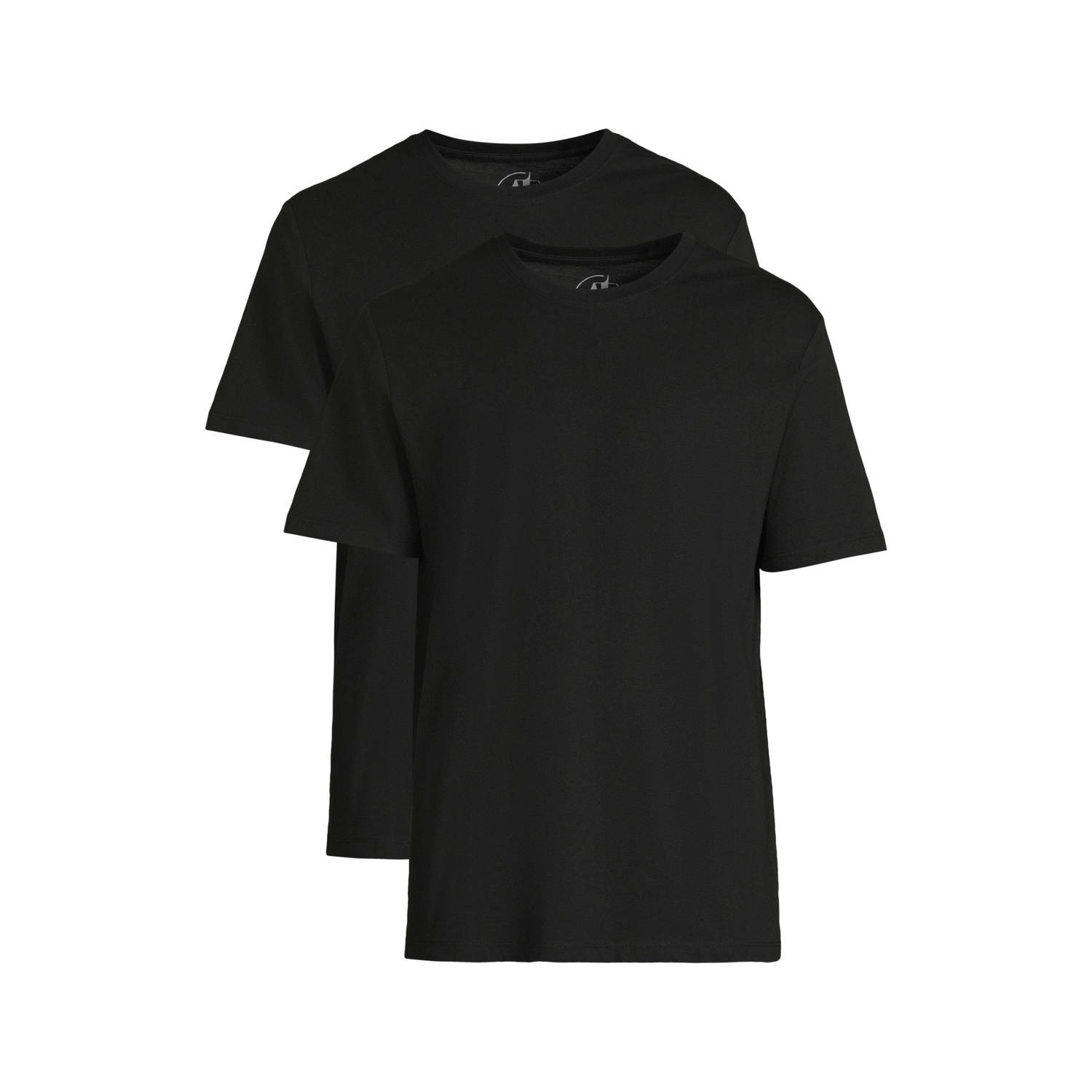 Anytime T-shirt set van 2 zwart