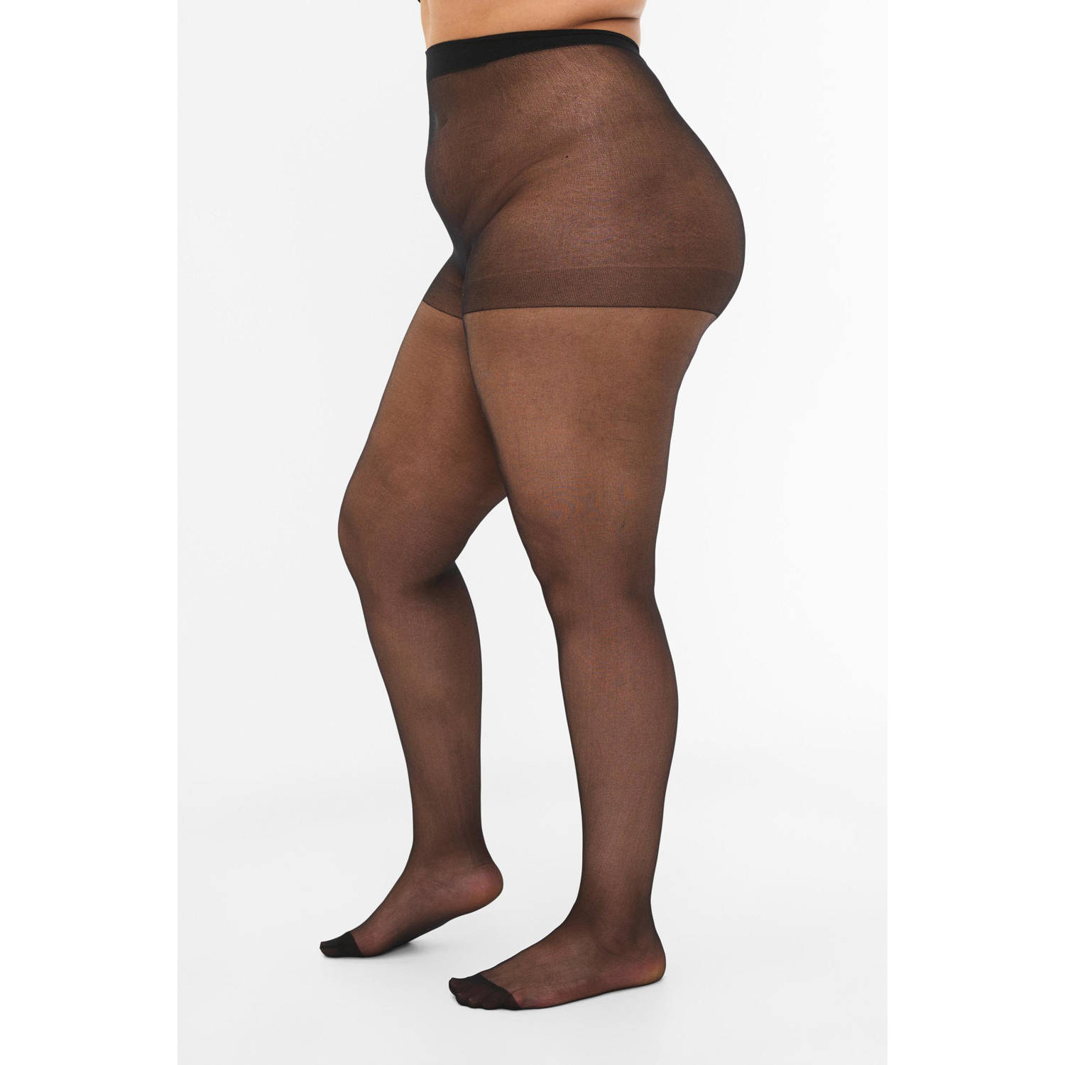 Zizzi panty 20 denier set van 2 zwart