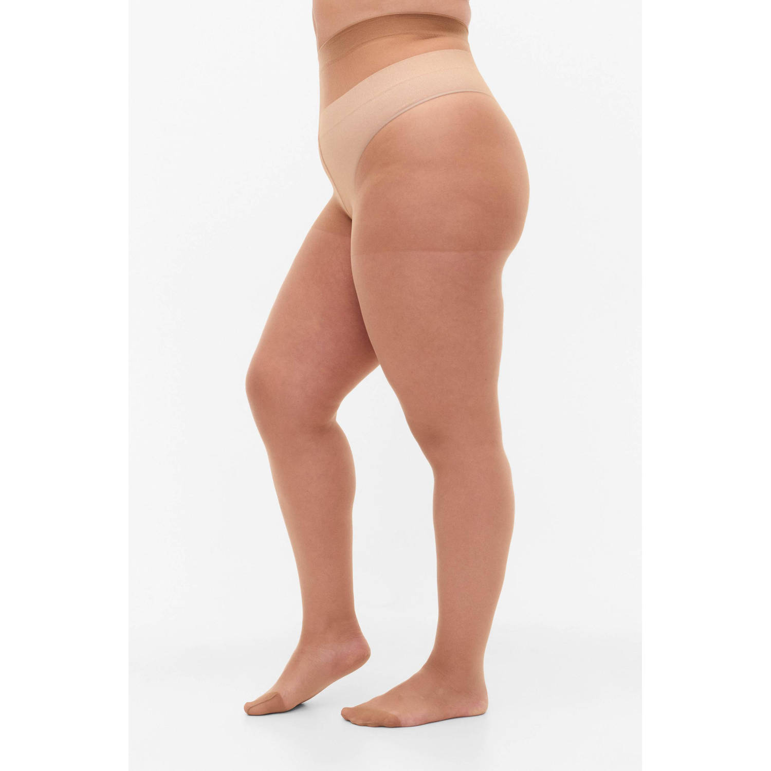 Zizzi panty 20 denier set van 2 naturel