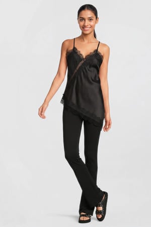 flared legging zwart