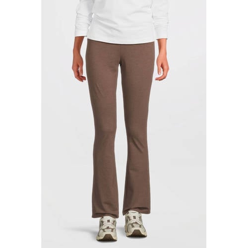 anytime flared legging bruin melange afbeelding