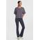 Anytime flared legging donkerblauw melange