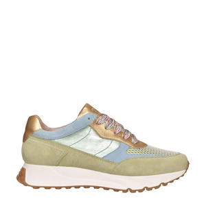 Fork  leren sneakers kaki