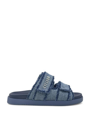 Azalea  denim slippers blauw