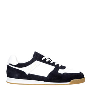 Pivot  leren sneakers donkerblauw/wit