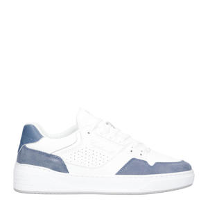 Break II  leren sneakers wit/blauw