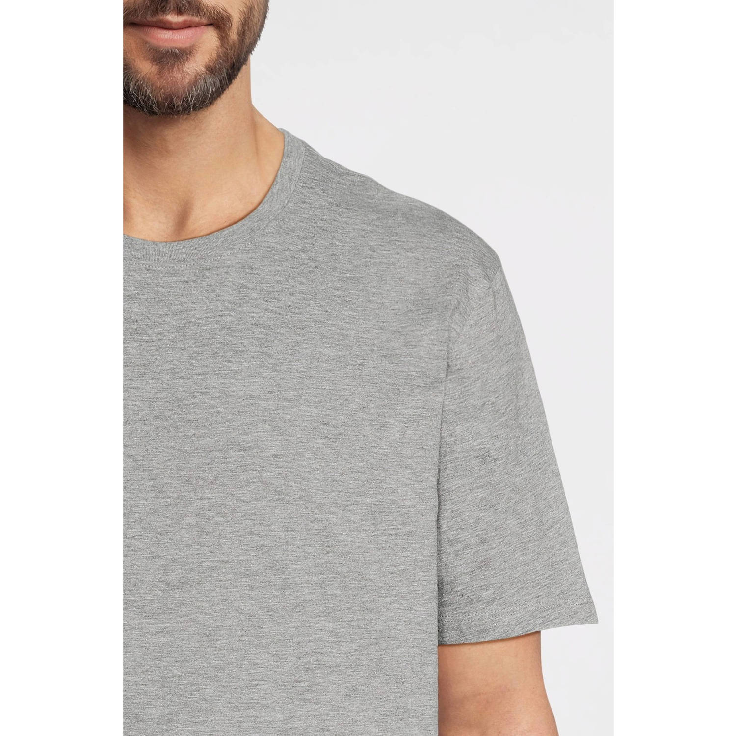 anytime T-shirt grijs melange