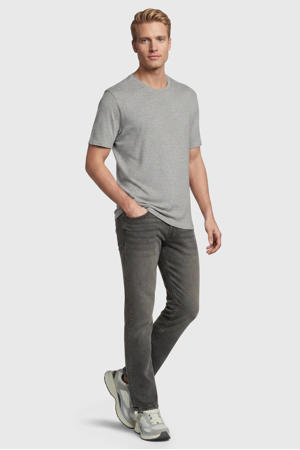 regular T-shirt grijs melange