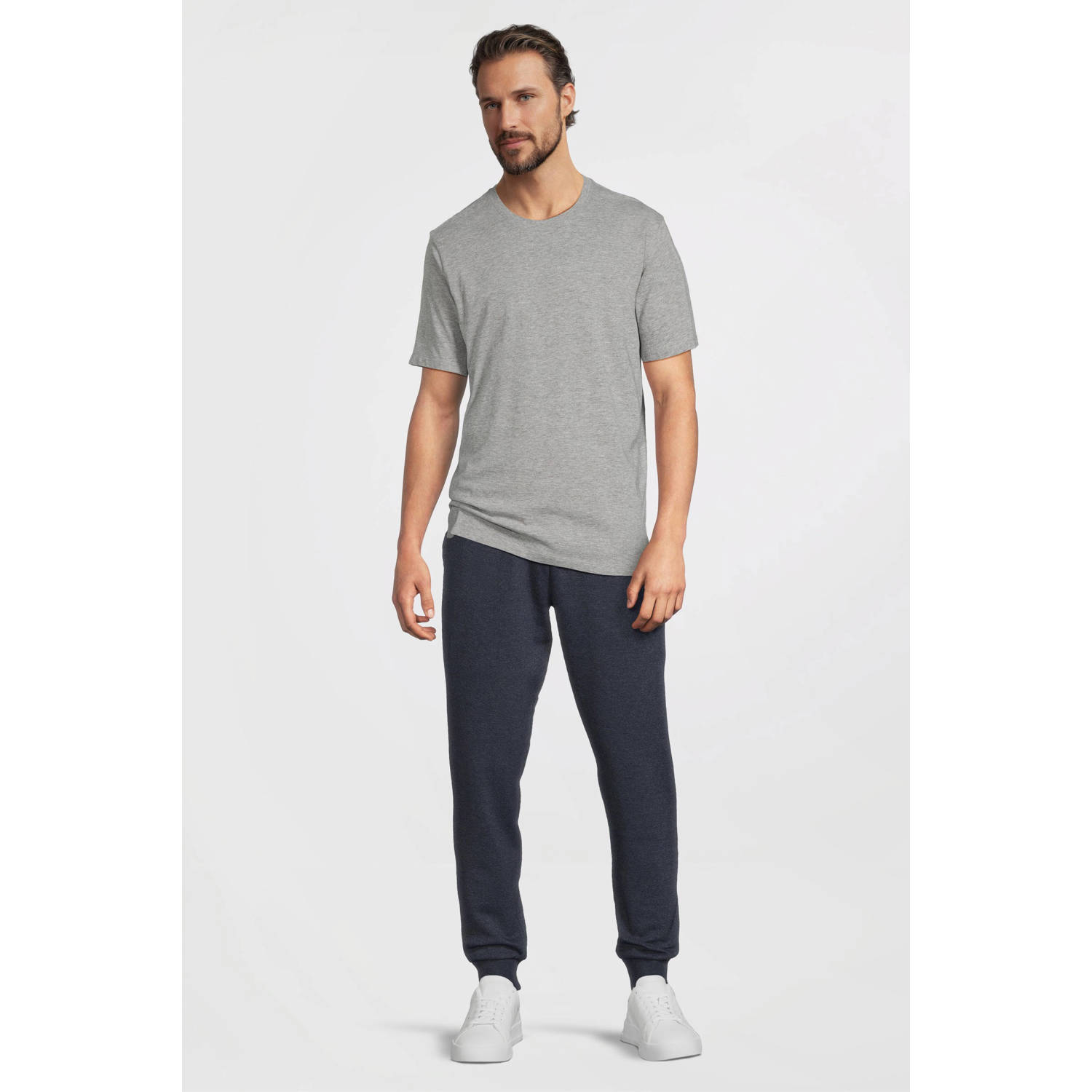anytime T-shirt grijs melange