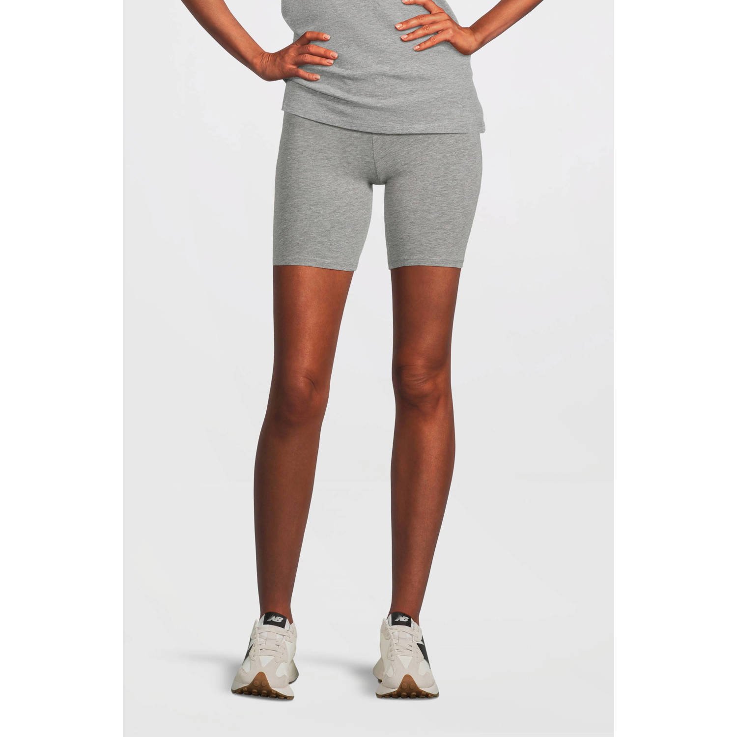 Anytime cycling short grijs melange