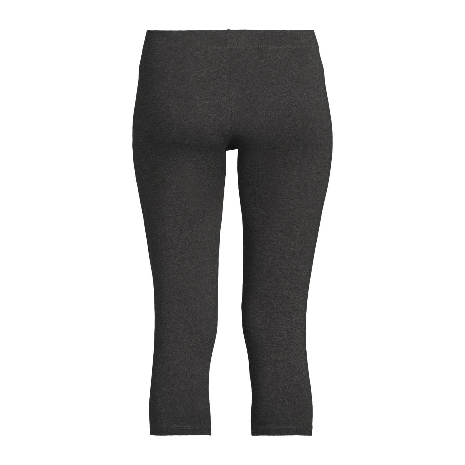 anytime capri legging donkergrijs melange