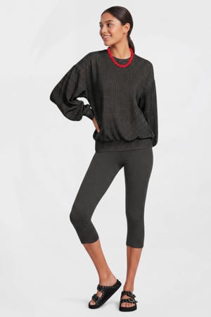capri legging donkergrijs melange