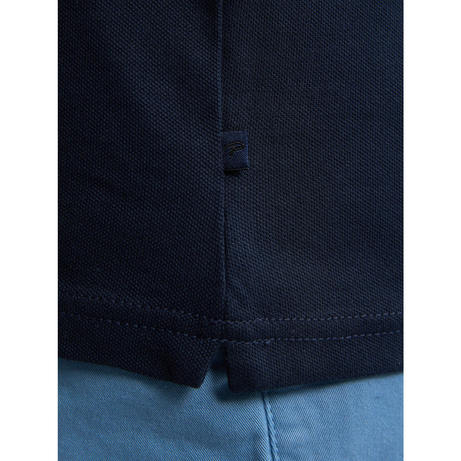 Petrol Industries regular polo donkerblauw