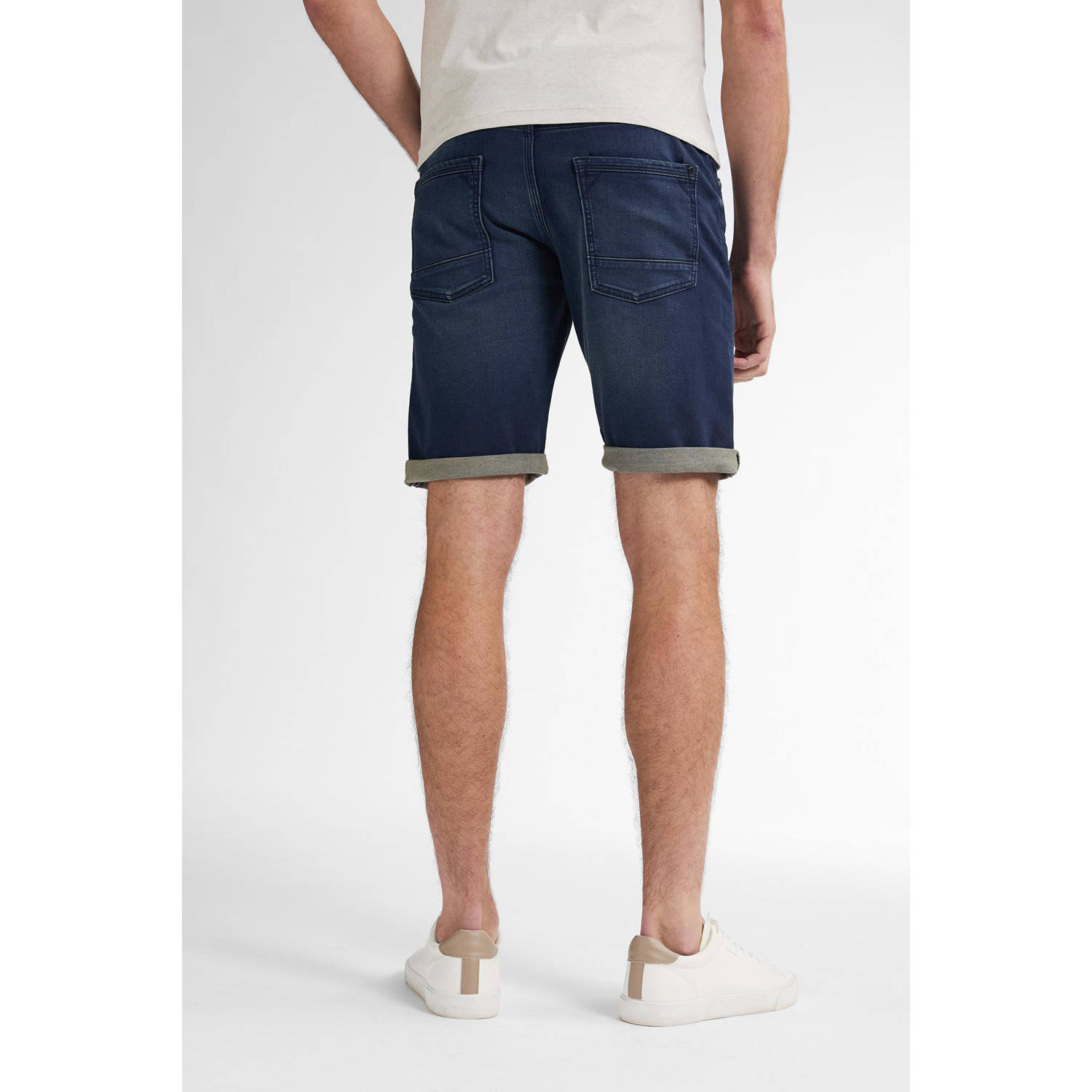 Petrol Industries denim slim denim short donkerblauw