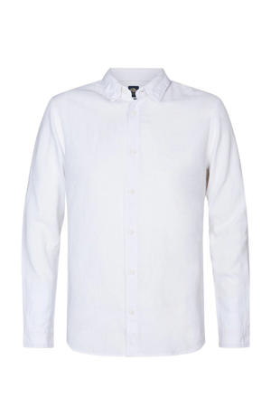 linnen casual overhemd wit