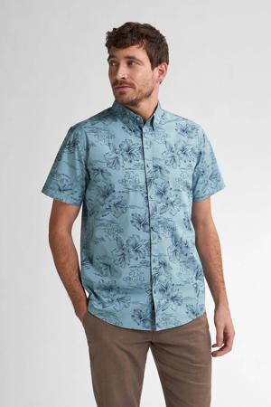 casual overhemd blauw