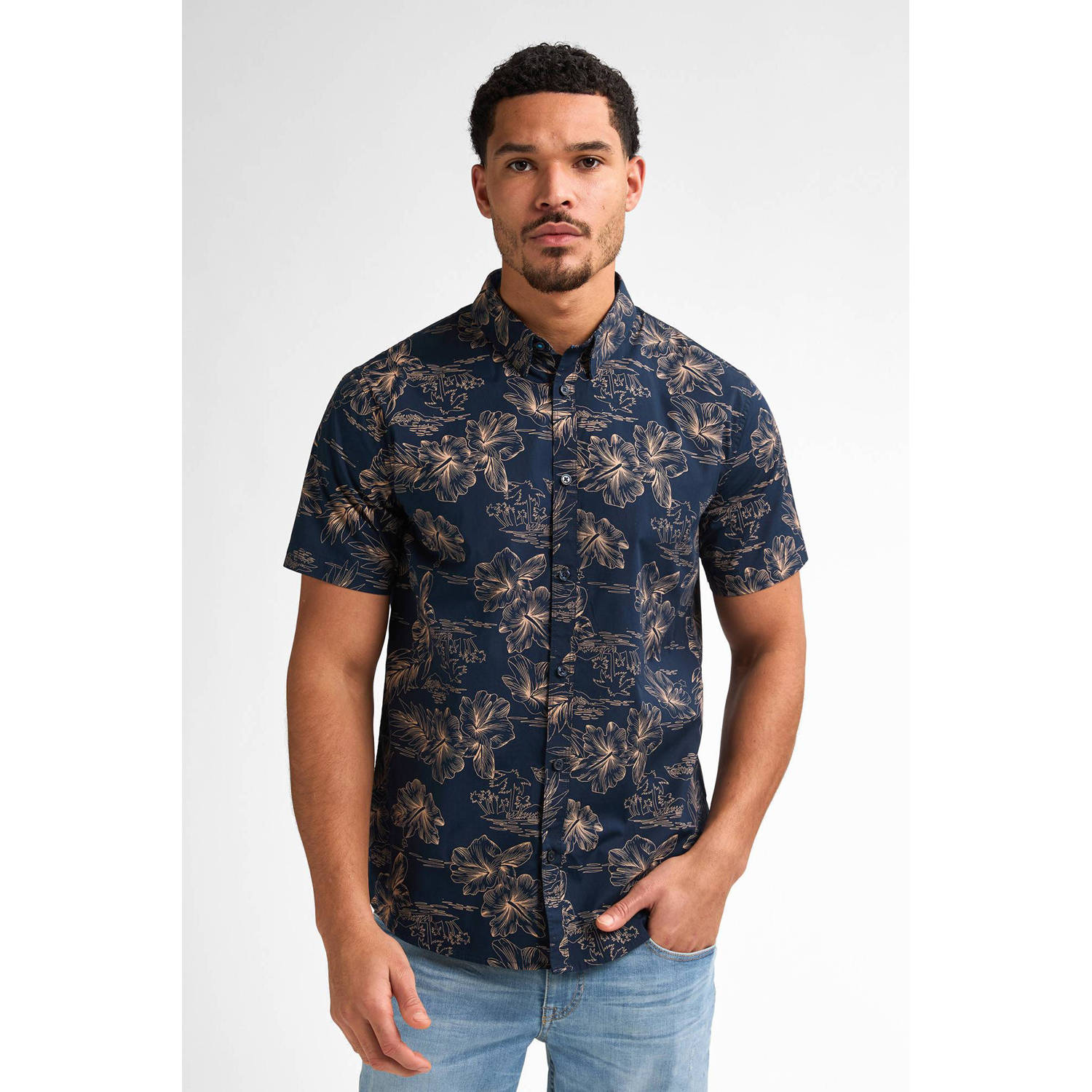 Petrol Industries Shirt met korte mouwen met print all-over