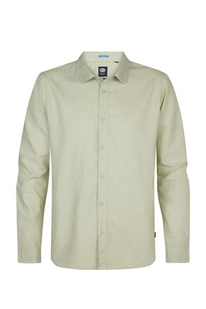 linnen casual overhemd groen