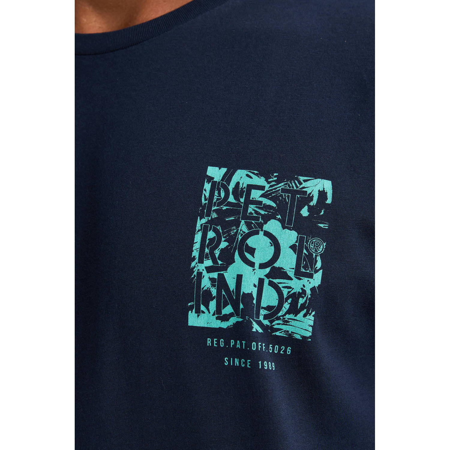Petrol Industries T-shirt donkerblauw