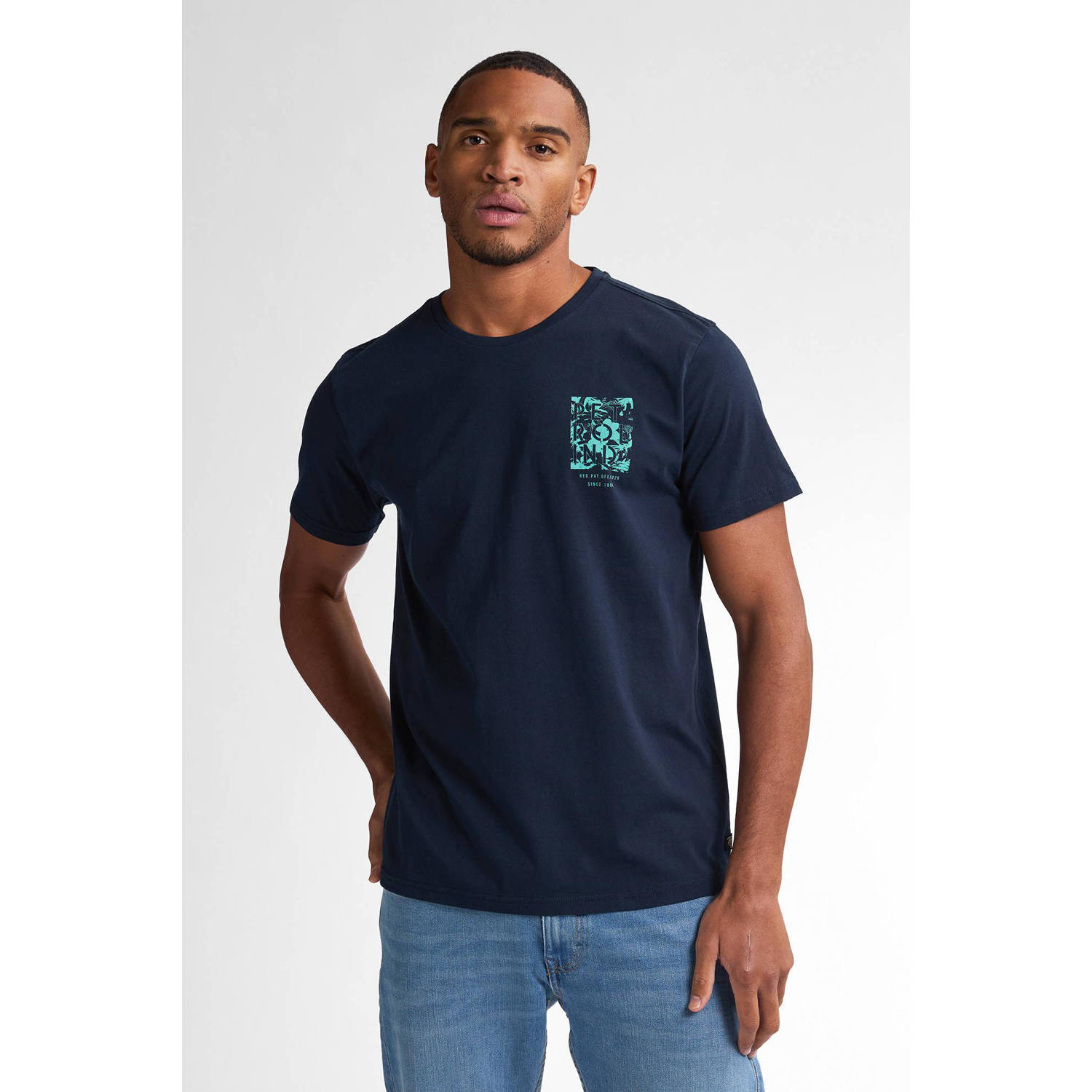 Petrol Industries T-shirt donkerblauw