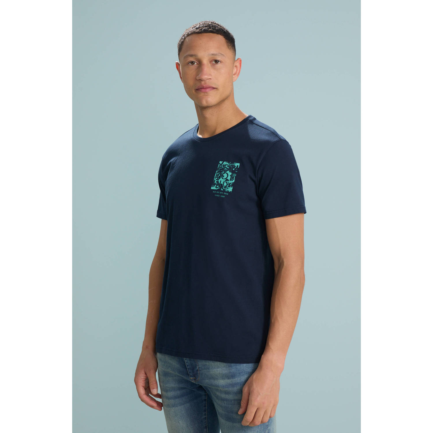 Petrol Industries T-shirt donkerblauw