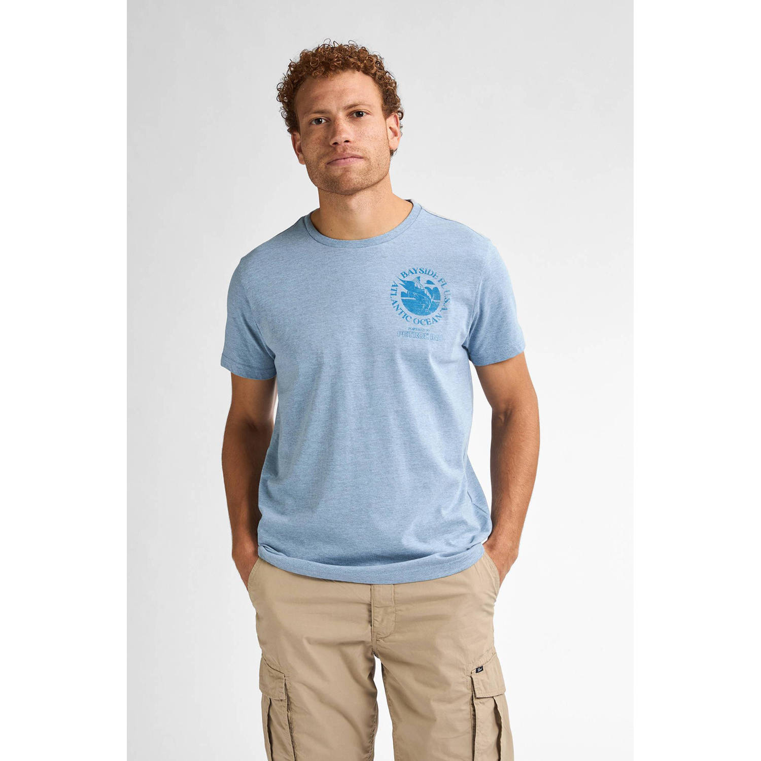 Petrol Industries T-shirt blauw