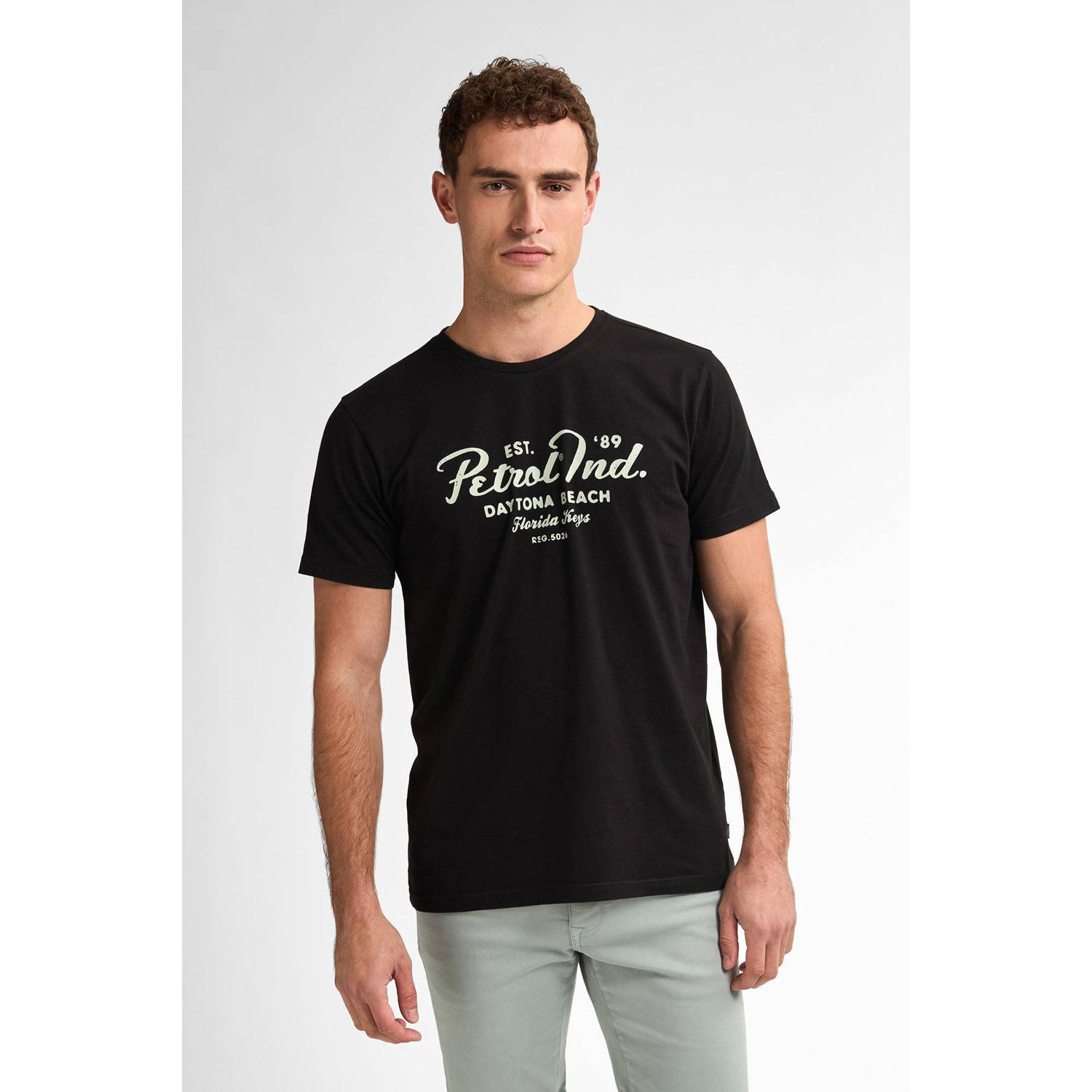 Petrol Industries T-shirt zwart