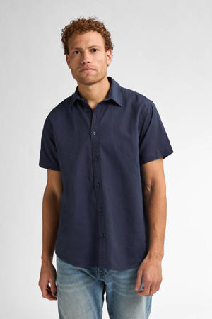 linnen casual overhemd blauw