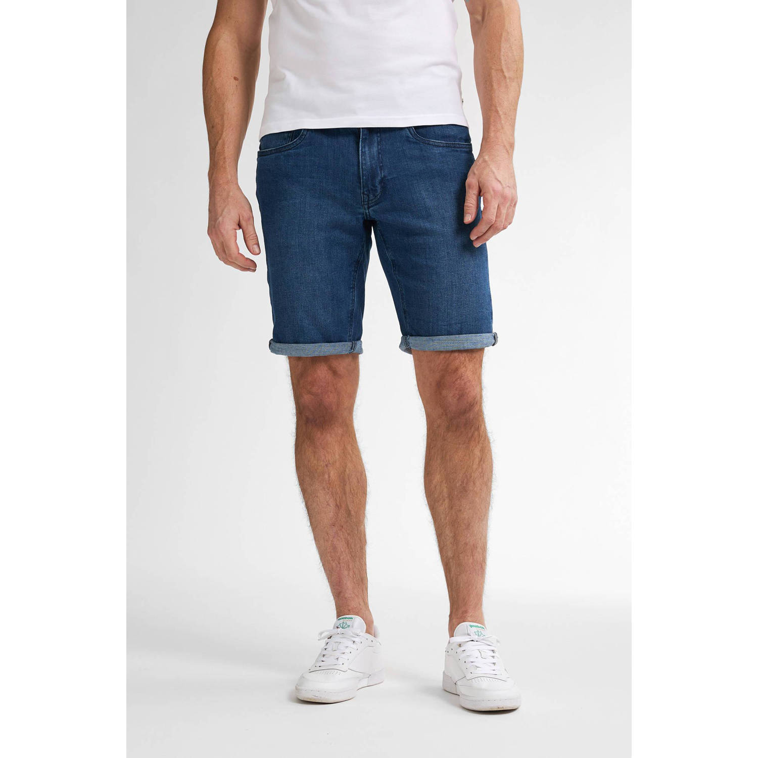 Petrol Industries denim regular short blauw