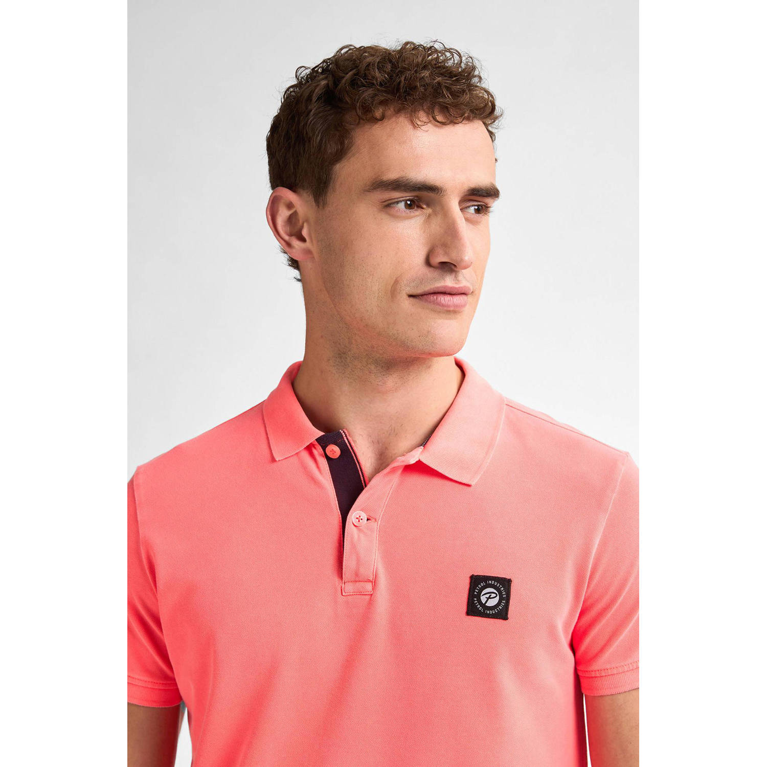 Petrol Industries regular polo koraalrood