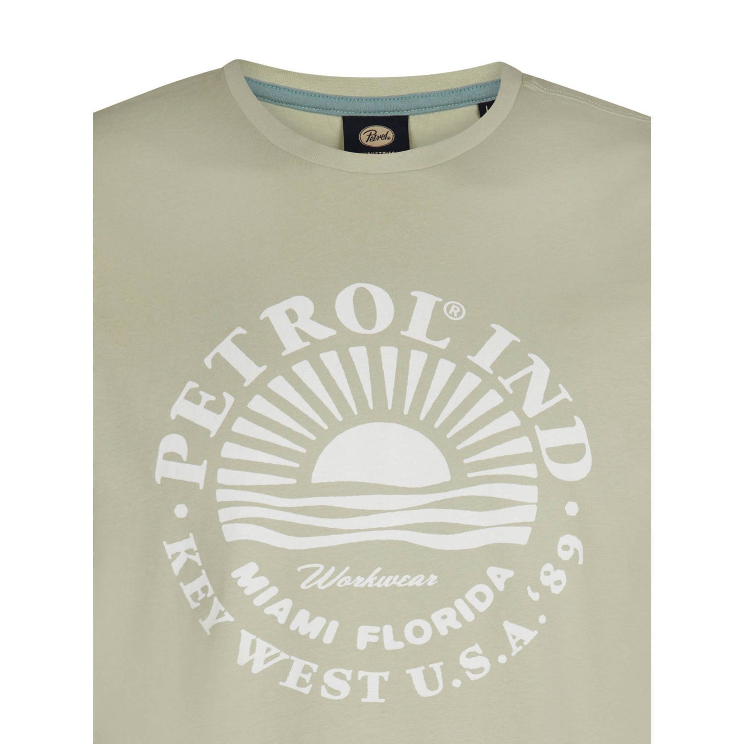 Petrol Industries T-shirt grijsgroen