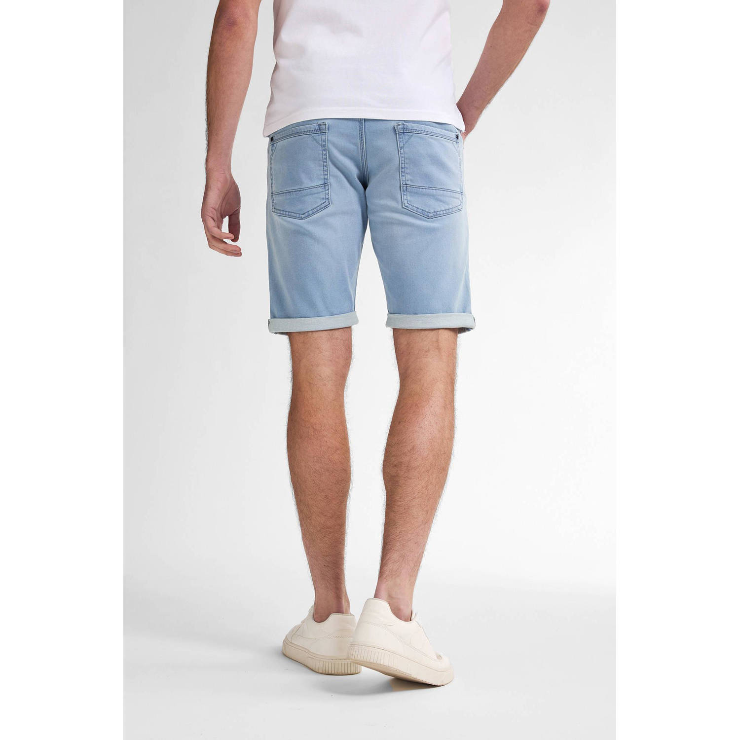 Petrol Industries denim slim denim short blauw
