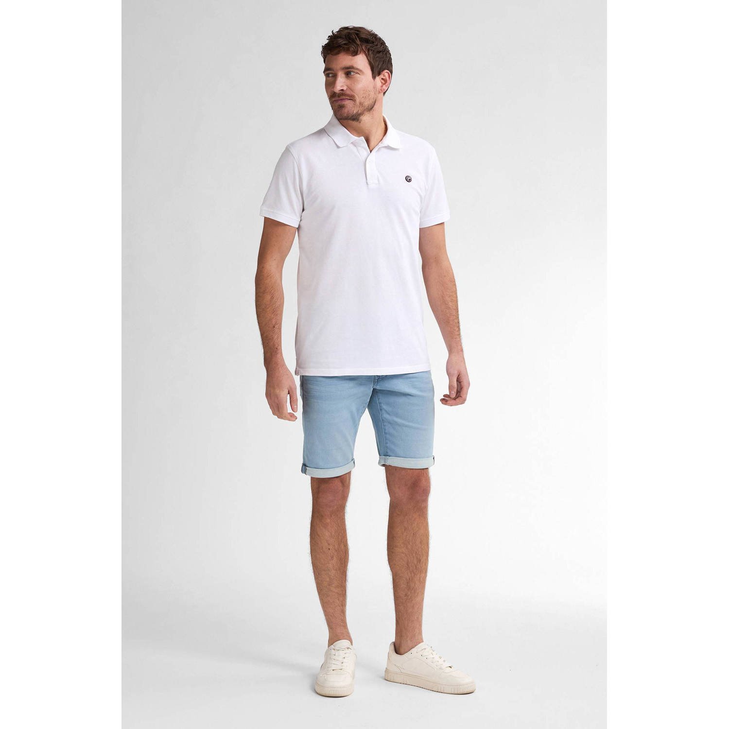 Petrol Industries denim slim denim short blauw