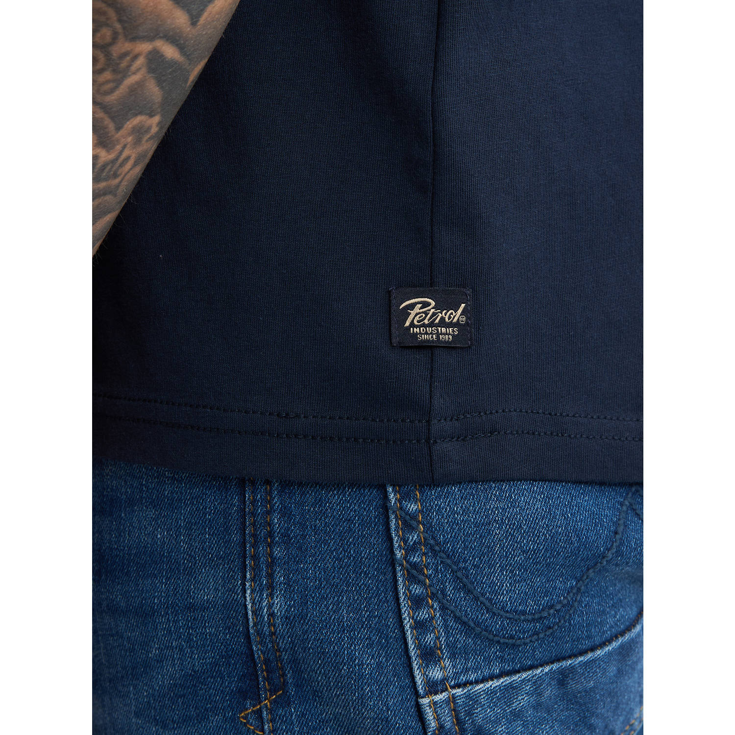 Petrol Industries T-shirt donkerblauw