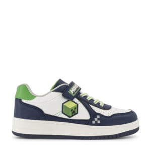 sneakers wit/donkerblauw
