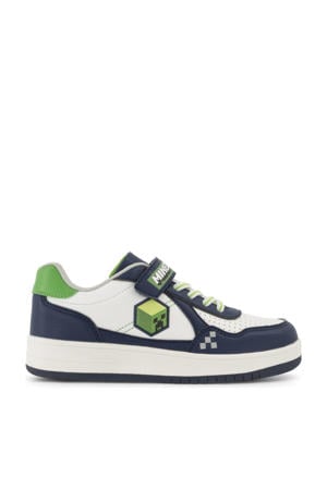 sneakers wit/donkerblauw