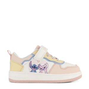 Stitch sneakers lichtroze