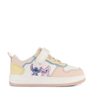 Stitch sneakers lichtroze